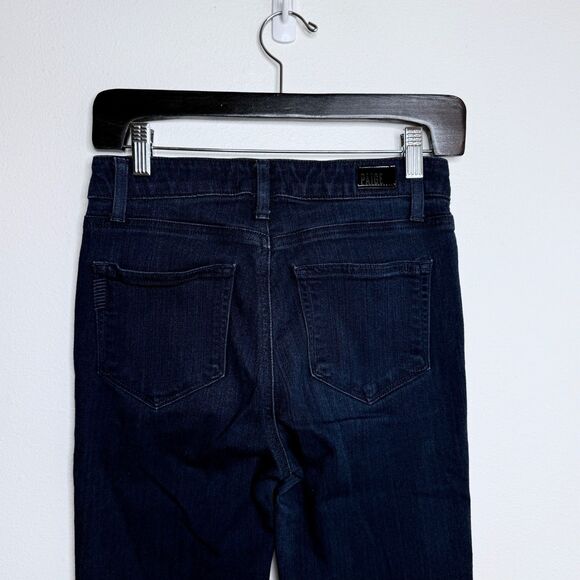 Paige Womens Hoxton Ankle Skinny Jeans Size 26 Alania Dark Wash Blue Stretch - Picture 4 of 11